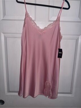 INC pink camisole lingerie dress gown size M